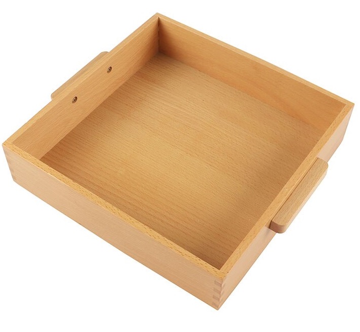 Khay chứa 9 khối gỗ 1000 (Tray for 9 Wooden Thousand Cubes)