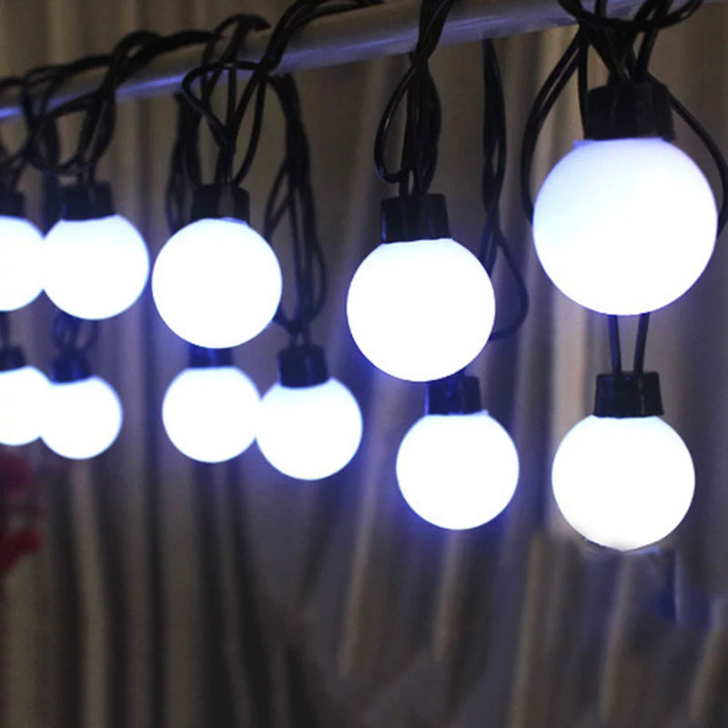 Dây đèn Ping Pong trang trí Đèn led cắm điện 5m màu vàng ấm