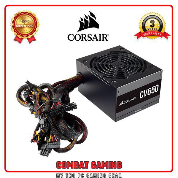 Nguồn CORSAIR CV650 650W (80 PLus Bronze/Màu Đen) - Hàng Chính Hãng