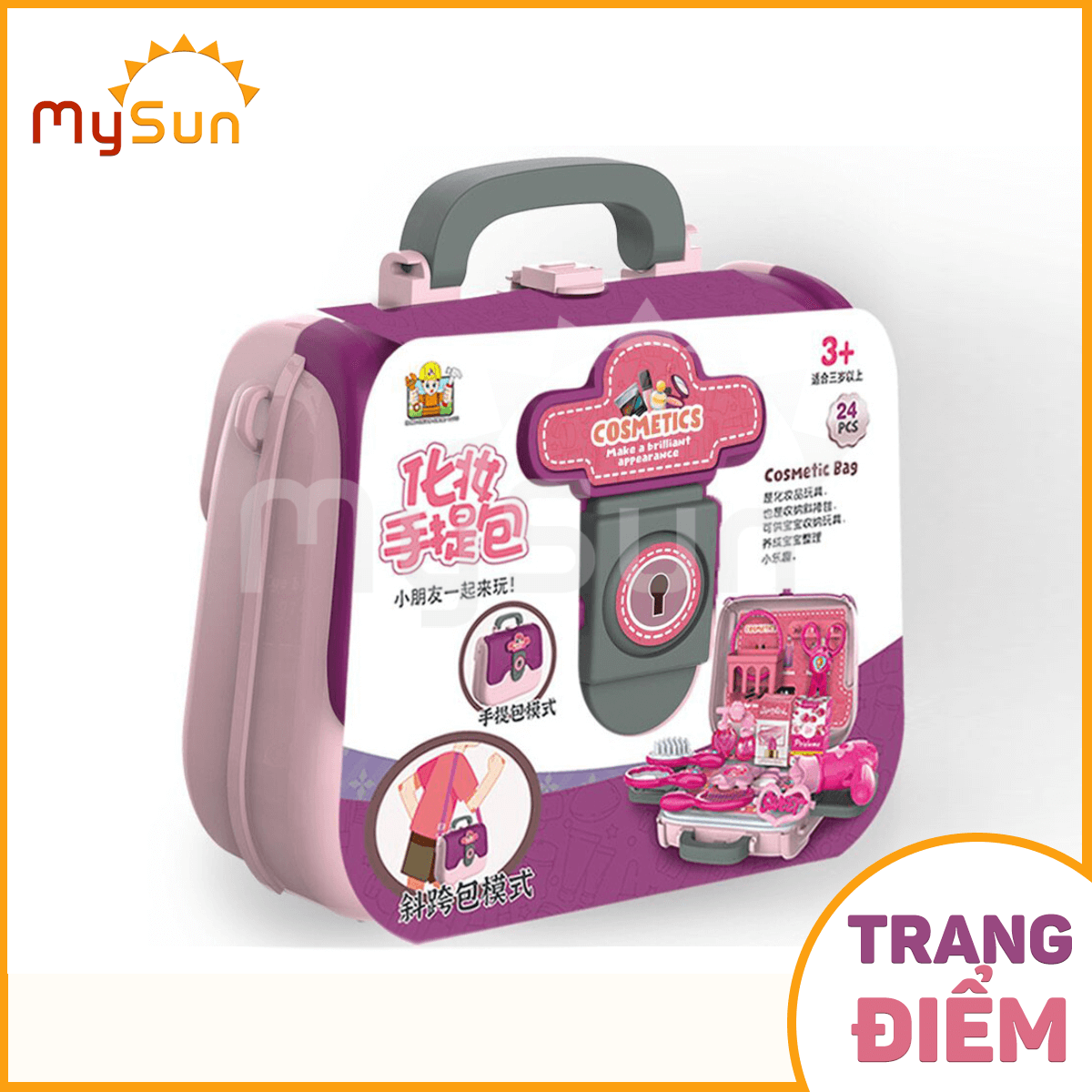 Bộ Vali đồ chơi hướng nghiệp trang điểm, kỹ sư, sửa chữa, nấu ăn nhà bếp cho bé gái, trai MySun