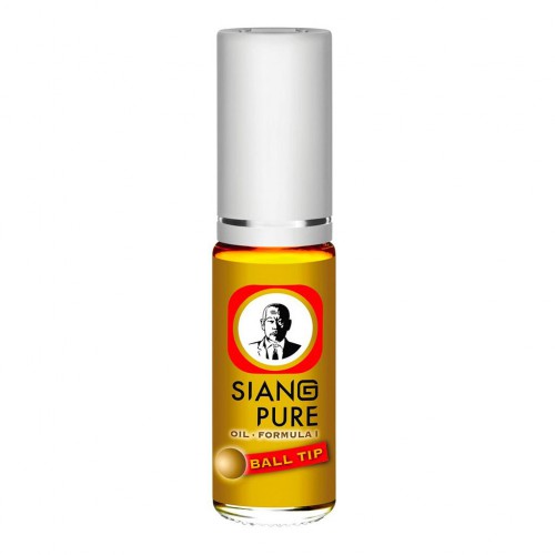 Dầu gió lăn Siang Pure 3cc ông già Thái Lan / Trắng , Vàng