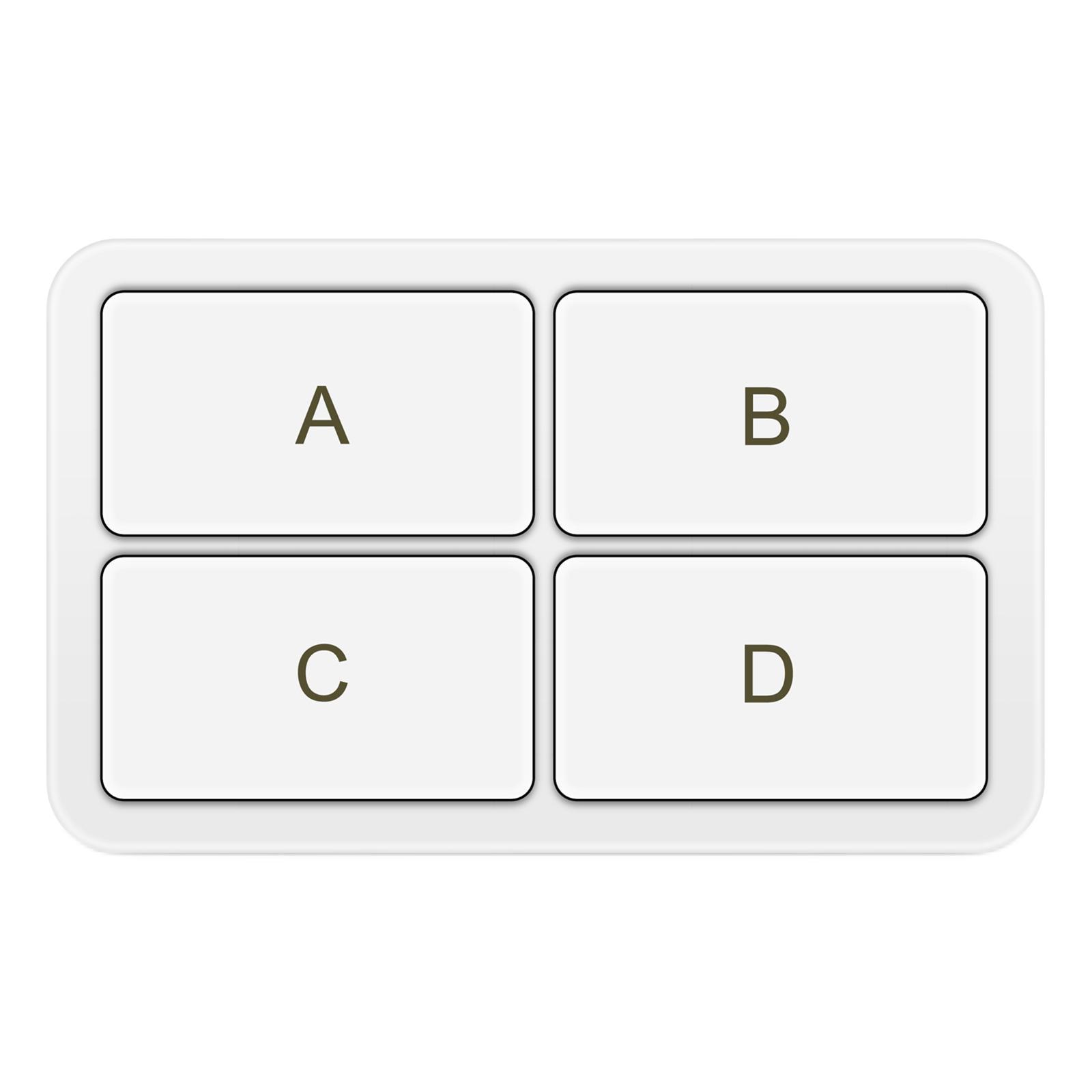 Wireless Smart Switch Button for Hub Required 4 Buttons for Curtains