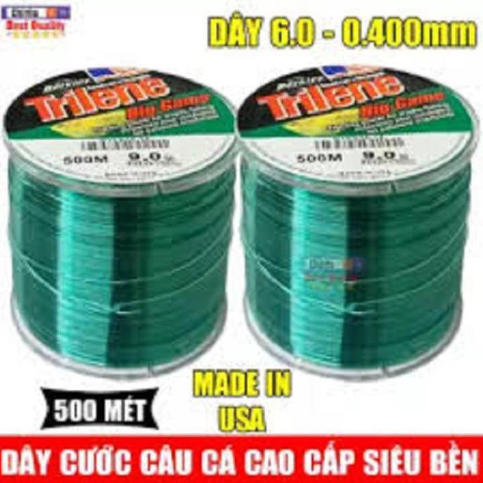 Cước câu cá TRILINE 500M tàng hình CƯỚC MỸ
