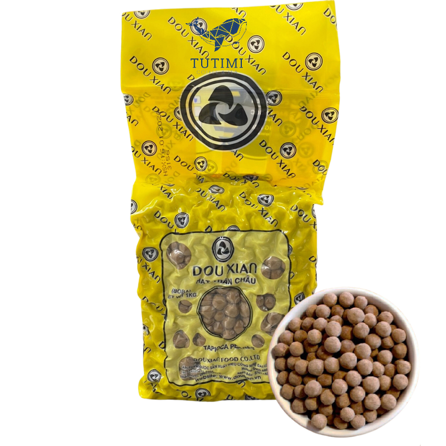 Trân Châu Đen DOU XIAN (1kg) - Tiện lợi - Nhỏ Gọn - Dễ Dùng
