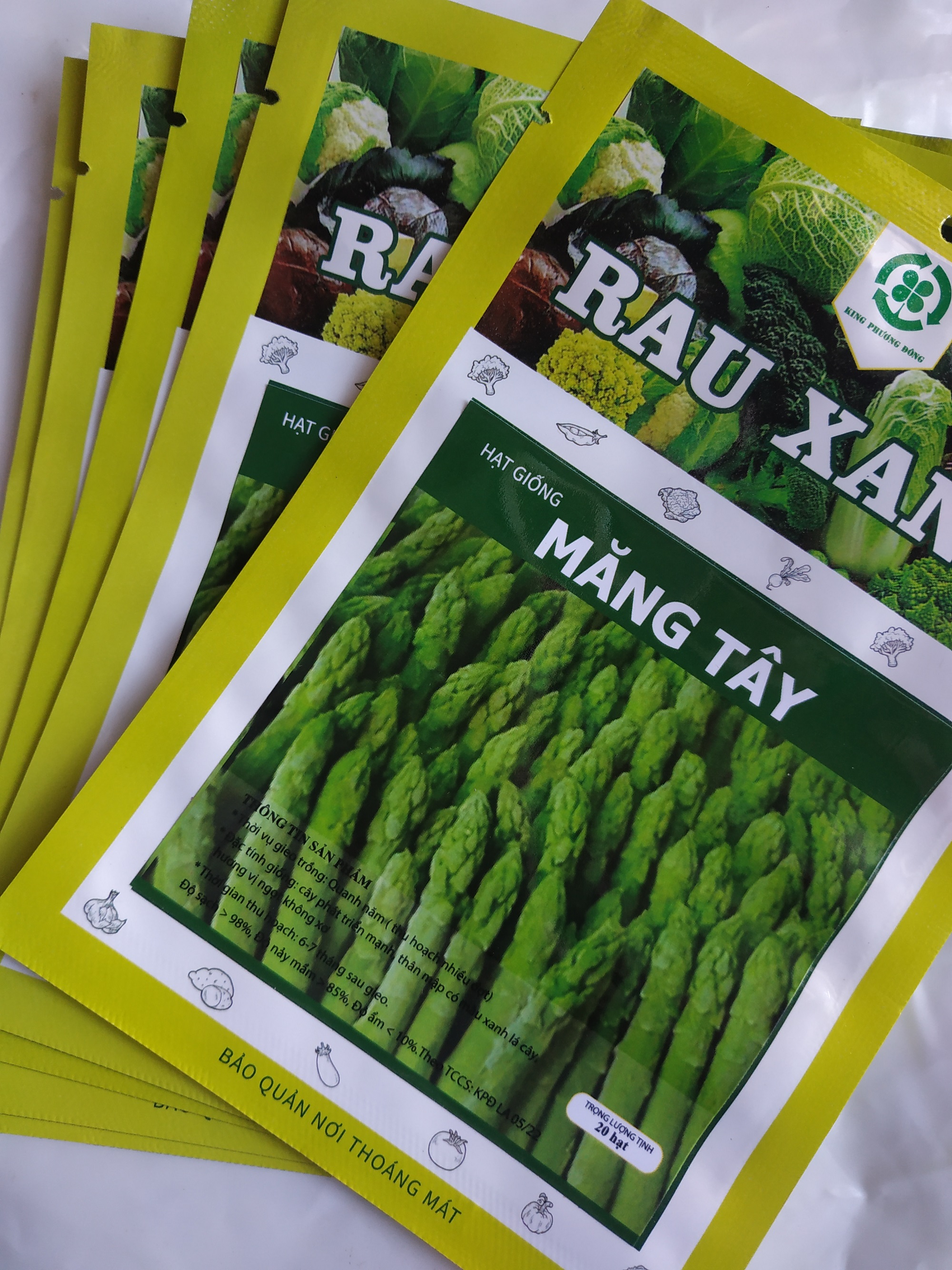 Combo 10 gói Hạt giống MĂNG TÂY - gói 20 hạt