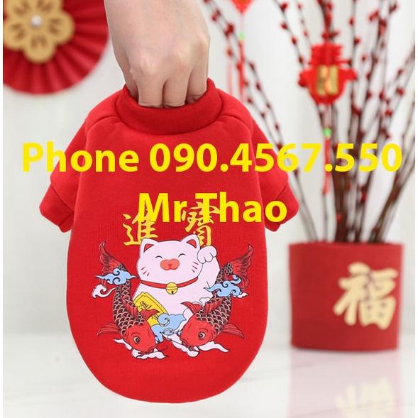 Quần áo Tết cho Chó Mèo - Quần áo Thú Cưng - Tet clothes for pets