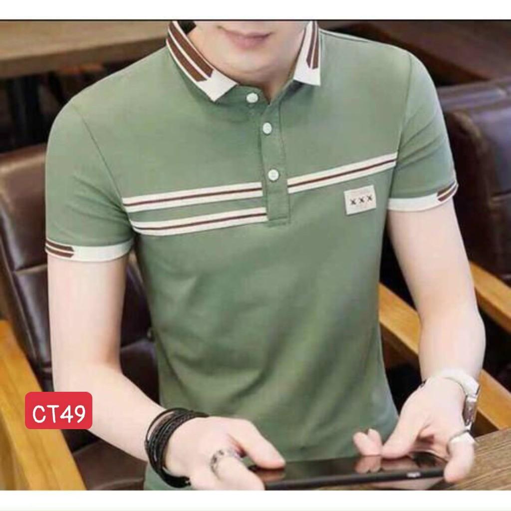 Áo Thun, Áo Phông Nam, Dáng Ôm Body, Không Nhăn, Không xù Hit Hót Thời Trang Cao Cấp TINA ms09