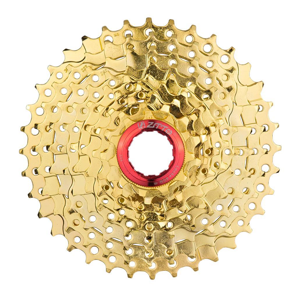 Bike Steel  Freewheel 9 Speed 11-36T  Flywheel Gold