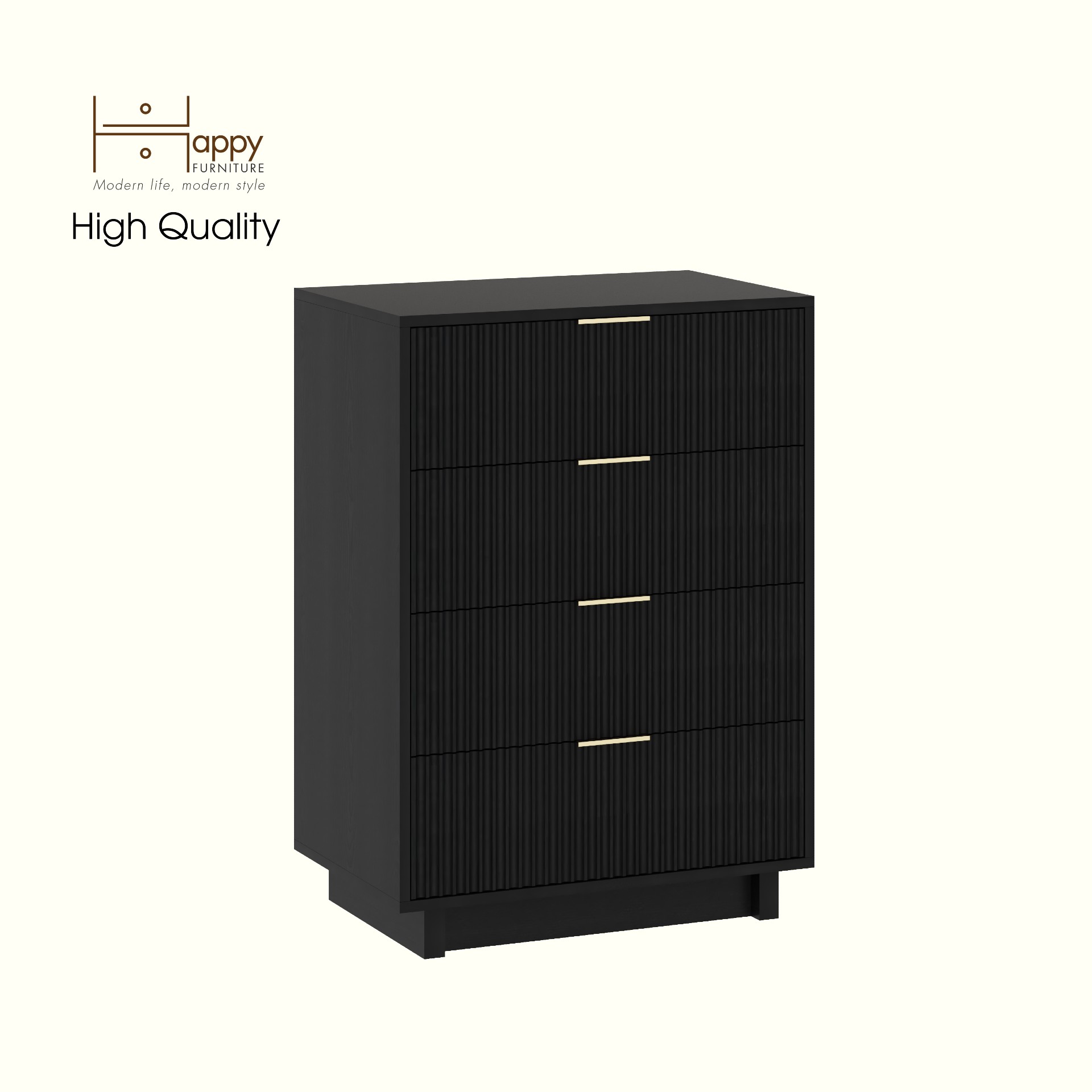 HAPPY FURNITURE , Tủ lưu trữ 4 ngăn kéo - NAMI, THK_240 , 70cm x 45cm x 98cm DxRxC