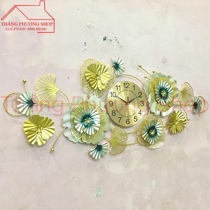 Đồng Hồ Treo Tường Trang Trí Hoa Lá TP-075.