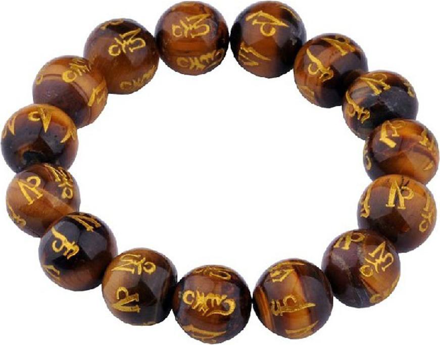 Lắc Tay Opal Mắt Hổ Khắc Kinh Chữ Phạn 12mm