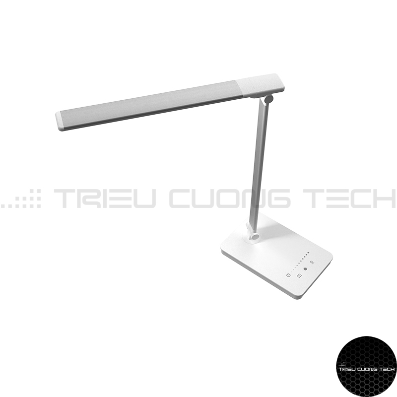 Đèn Bàn Học Led Bảo Vệ Mắt Chống Cận Làm Việc - Đọc Sách - Học Tập - 2 Trục Gập Gọn Tiện Lợi - 5 Cấp Độ Ánh Sáng - Linh Hoạt Điều Chỉnh Góc Độ & Vùng Sáng 3000-6000K Hàng Chính Hãng