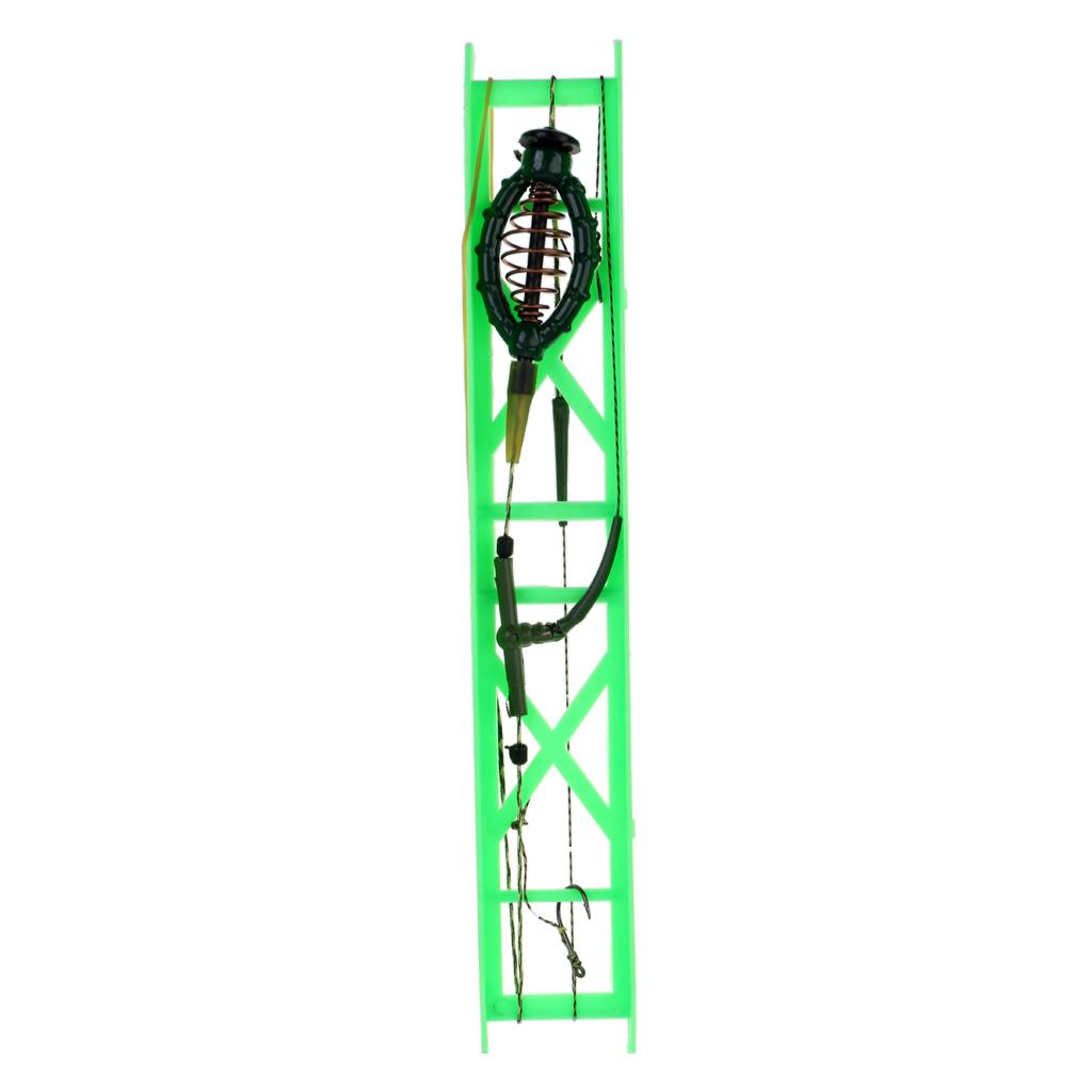 Carp Fishing Feeder Fishing Baits Cage Hook Rig Set Lead Sinker Tackle