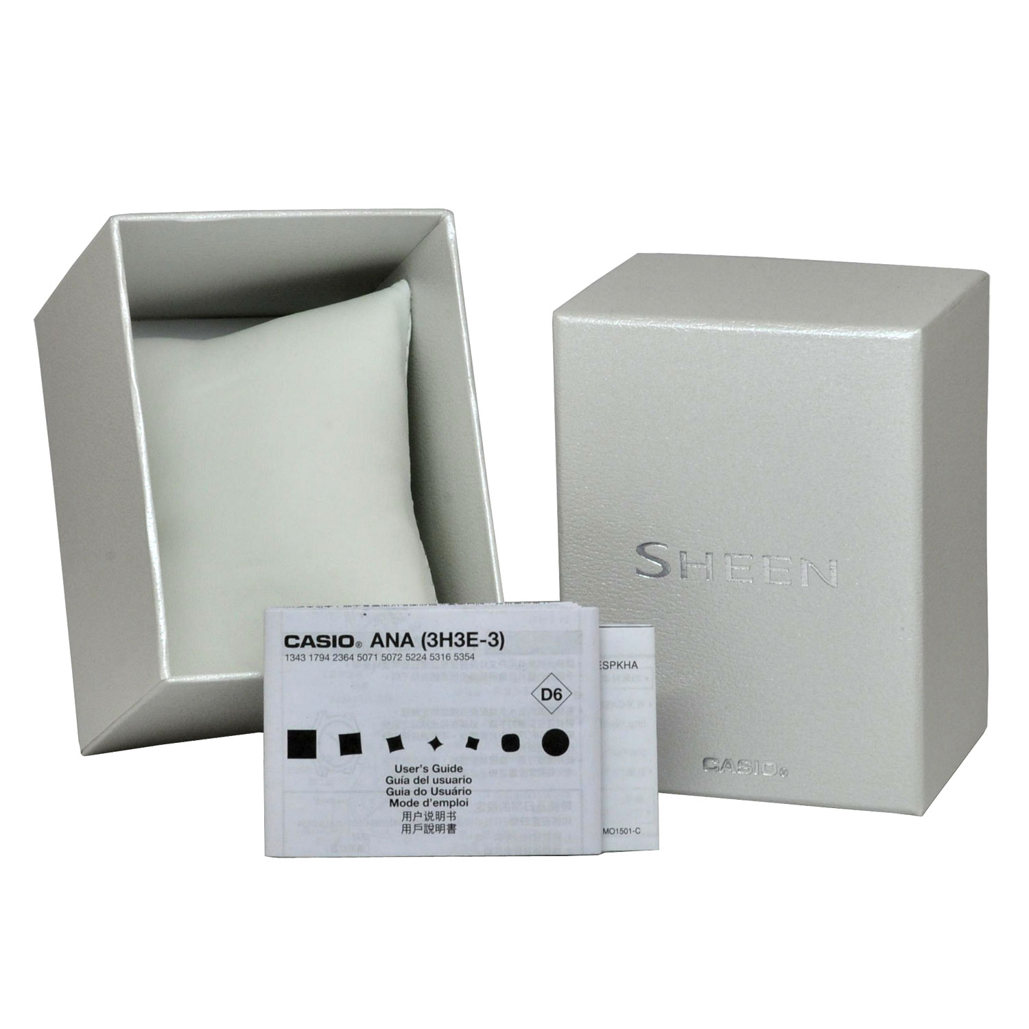 Đồng hồ nữ dây da Casio Sheen chính hãng SHE-4546PGL-6AUDF