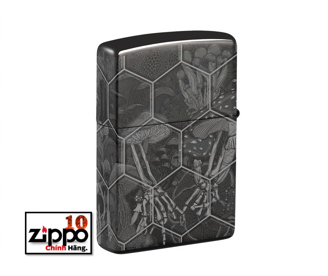 Bật lửa Zippo 46425 Mushroom Skulls Design - Chính hãng 100%