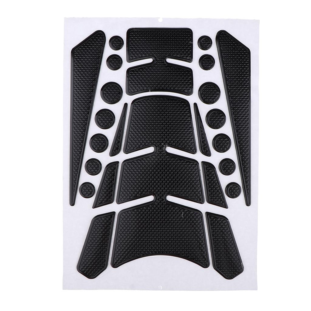 3D Carbon Fiber Look Motorcycle Sport Tank Gas Protector Pad Sticker Universal Fit