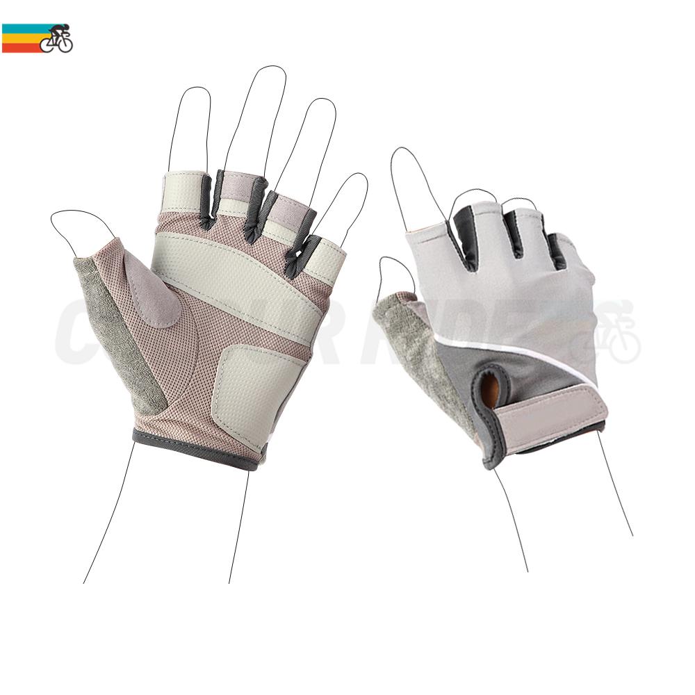 Mới Ngoài Trời Găng Tay Xe Đạp Thể Thao Bảo Vệ Nam Nữ Xe Đạp Chống Trượt Chống Mồ Hôi Thể Dục Ngón đạp Xe Đi Găng Tay