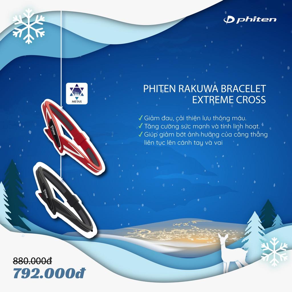 Vòng Tay Thể Thao PHITEN Extreme Cross - PHITEN Rakuwa Bracelet Extreme Cross
