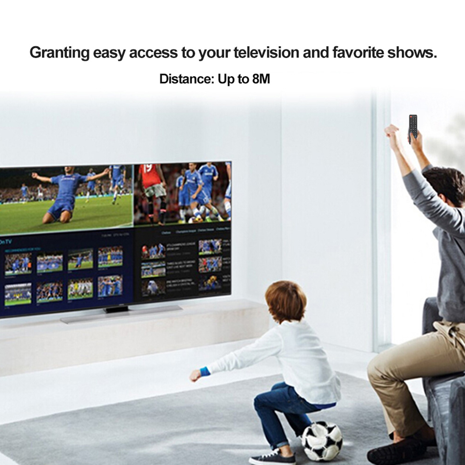 Điều Khiển Thông Minh Không Dây Universal TV Dành Cho Samsung HDTV LED Smart Digital TV, Đen