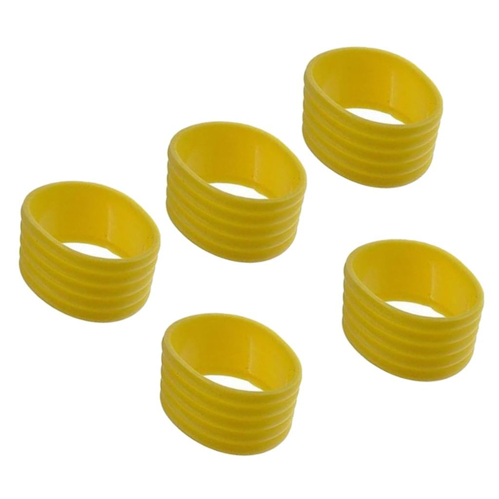 20 Pieces Racquet Grip Ring Badminton Silicone Handle Fix Ring with 4 Color