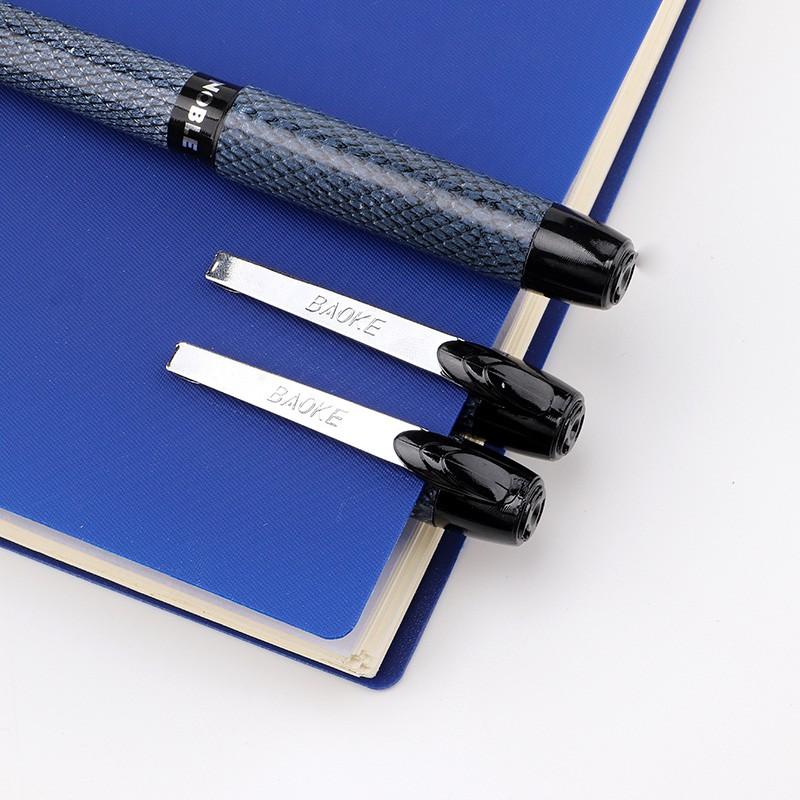 Hộp 12 Cây Bút mực gel BAOKE  da rắn mịn 0.5 / 0.7 / 1.0 mm, bút mực gel kẹp kim loại chất lượng cao