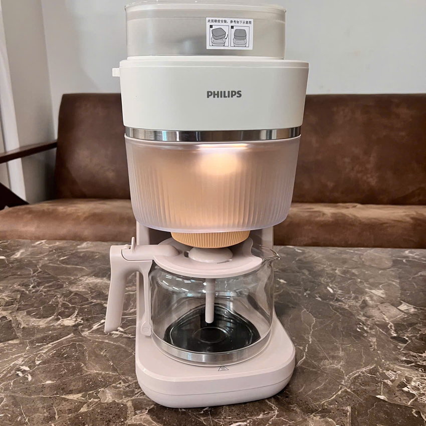 Máy pha cà phê nóng và lạnh Drip nhỏ giọt thương hiệu Hà Lan cao cấp Philips Morgen HD7997 920W - Hàng chính hãng