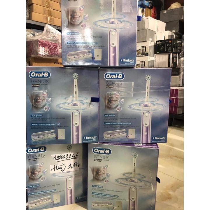 Bàn Chải Điện Oral-B Power Genius 10200W, Loại Bỏ 99% Vi Khuẩn, Cặn Bám, Ngừa Sâu Răng, Thương Hiệu Số 1 Thế Giới