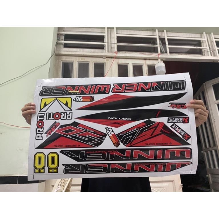 Tem rời Winner V1 đỏ đen bảo hành màu sắc vĩnh viễn