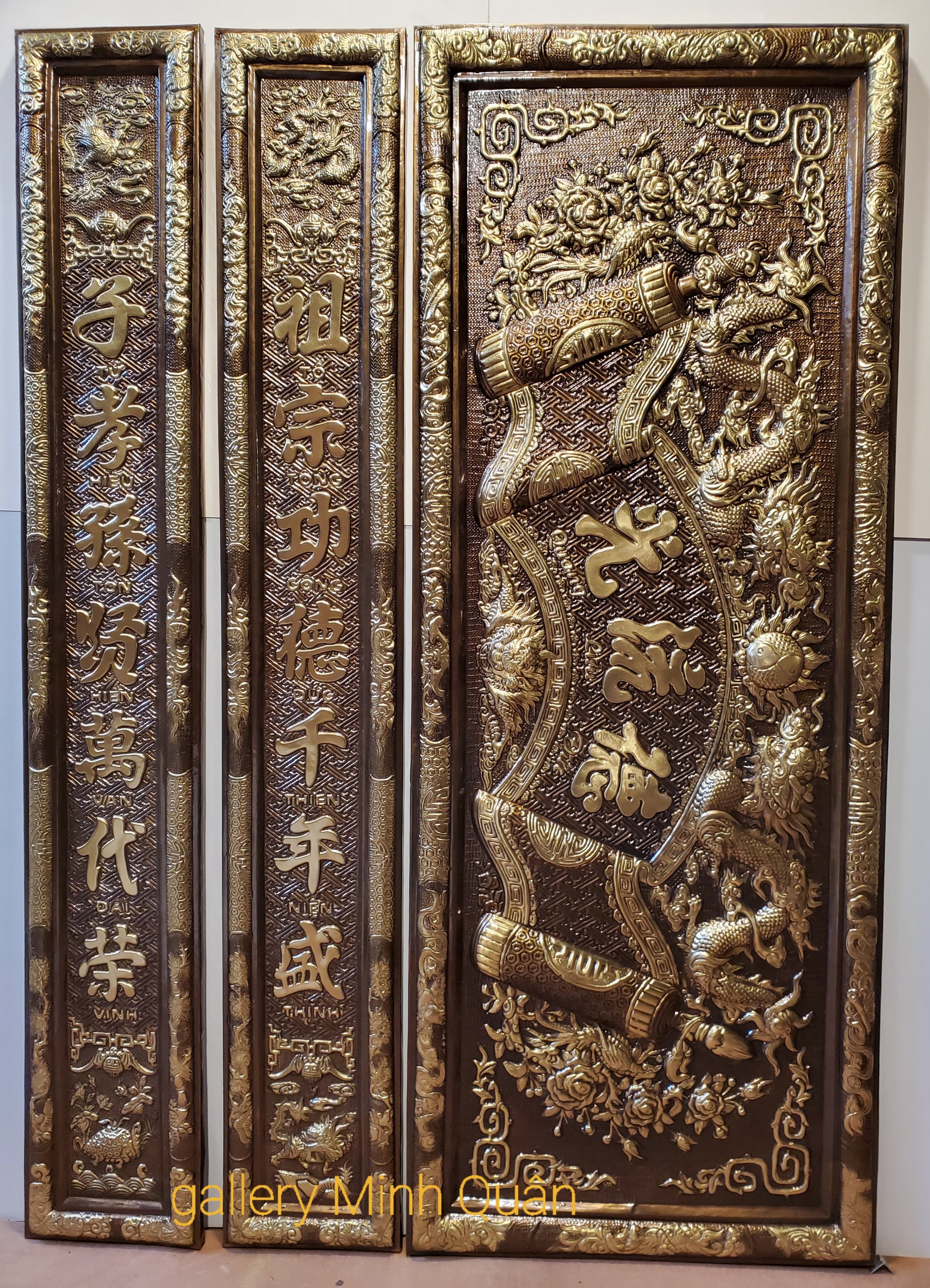 BỘ HOÀNH PHI CÂU ĐỐI THỜ GIA TIÊN