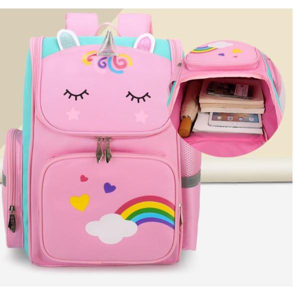 Balo đi học cỡ lớn hoặc đi du lịch mùa hè pony unicorn 1 sừng spiderman