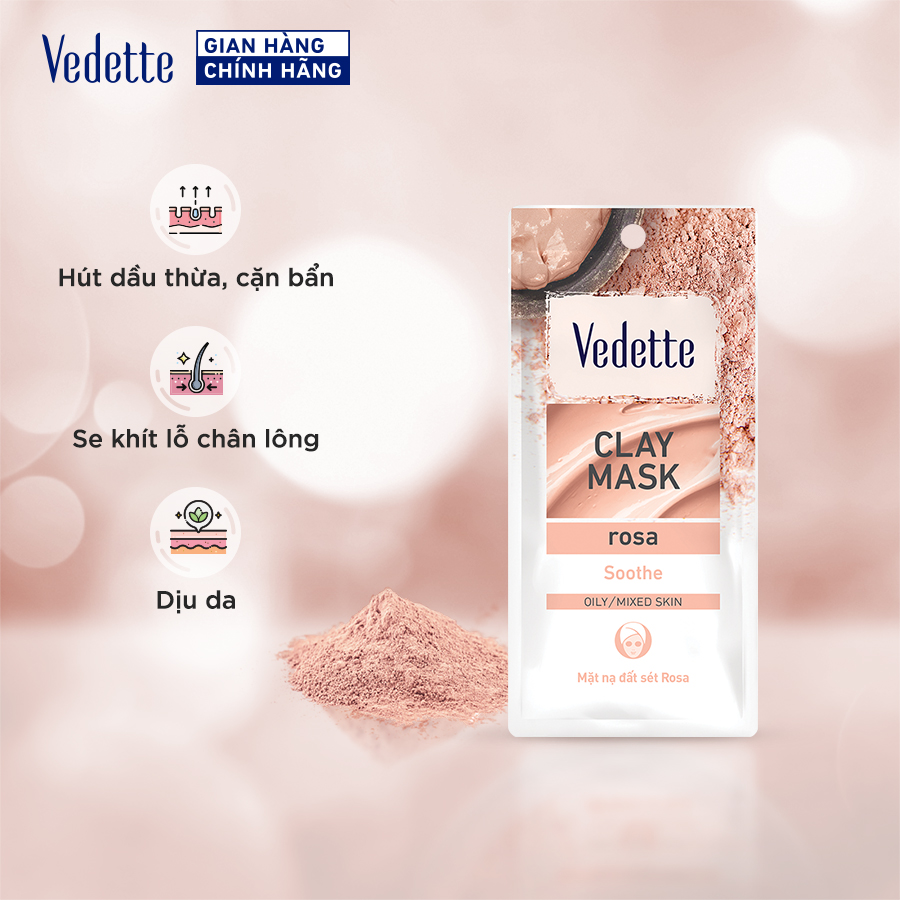 Mặt nạ đất sét Rosa Vedette gói 12g