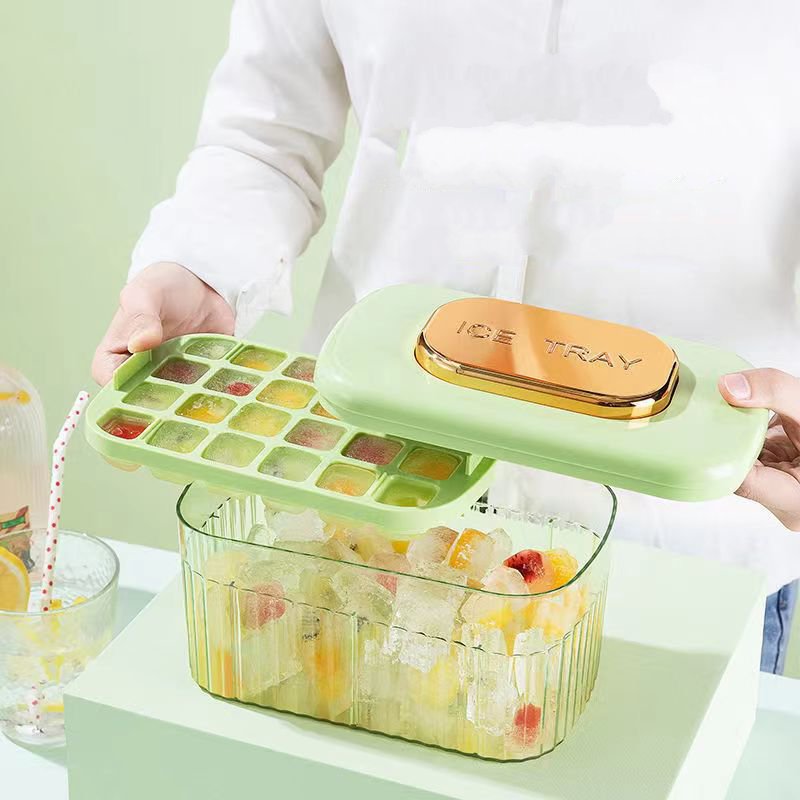 Bộ khay làm đá, ép lấy đá, đựng đá KACHEEG ICE TRAY cao cấp - Home and Garden