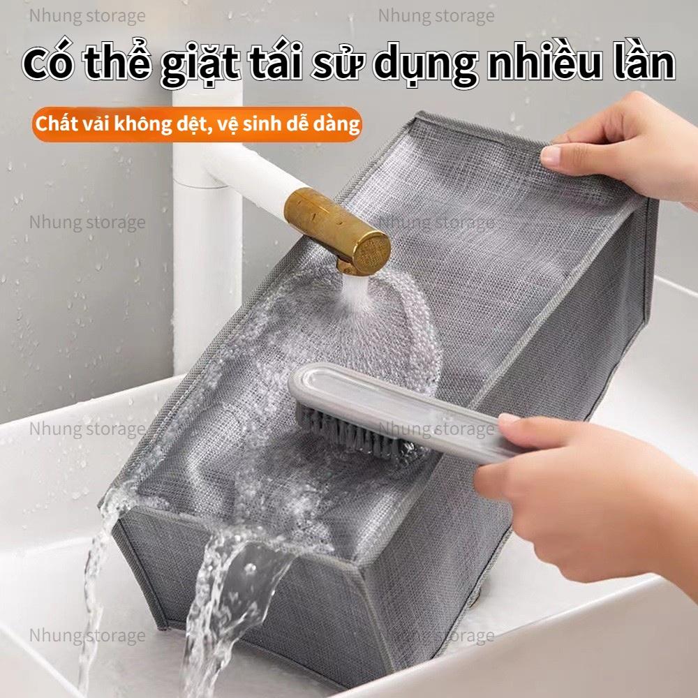 Hộp Vải Đựng Quần Áo Chia Ngăn Bằng Vải Đa Năng Tiện Lợi - Túi Vải Đựng Quần Jean Áo Len