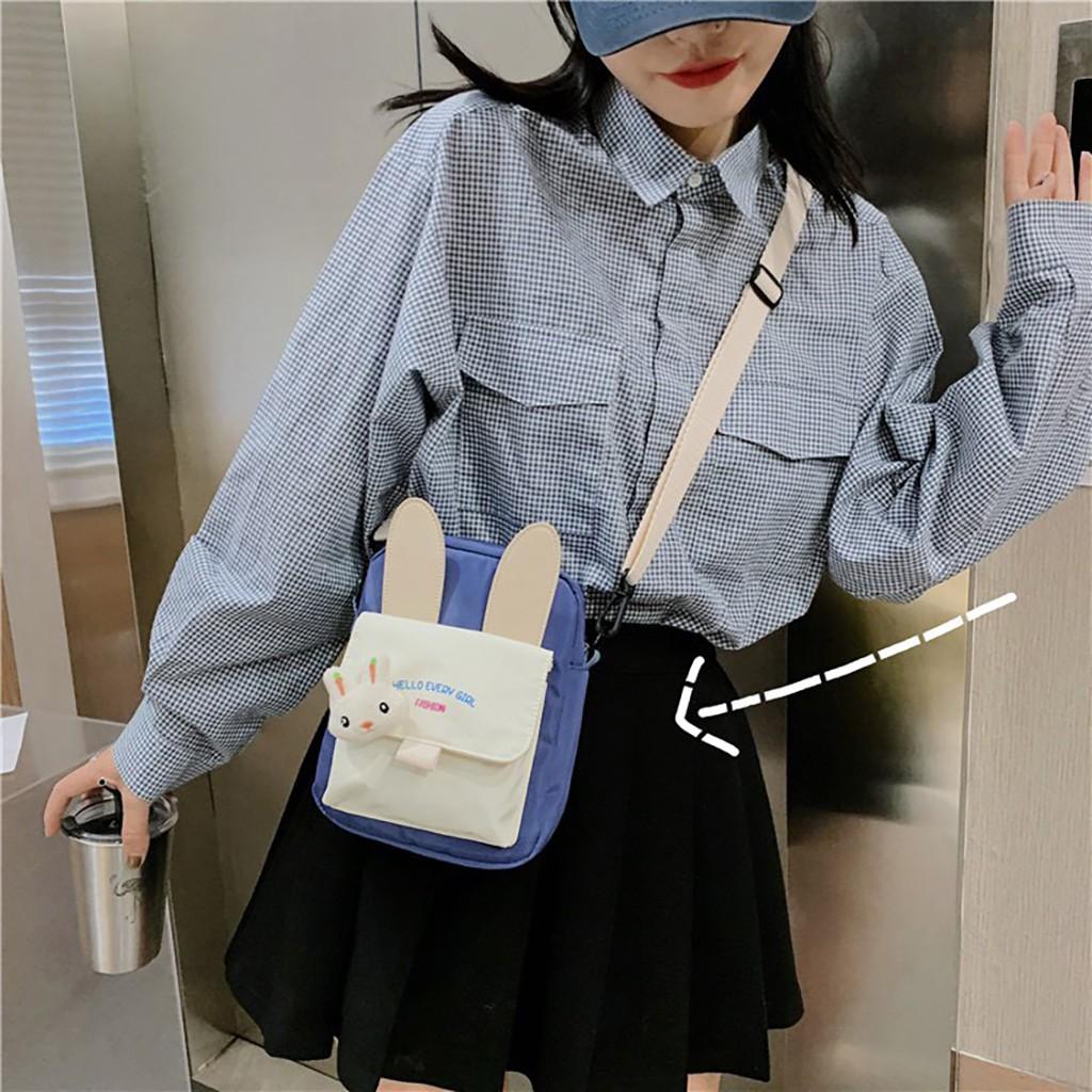 (HÀNG MỚI) Túi tote vải canvas nữ đẹp đeo chéo nhỏ gọn đi học cute dễ thương giá rẻ TV05