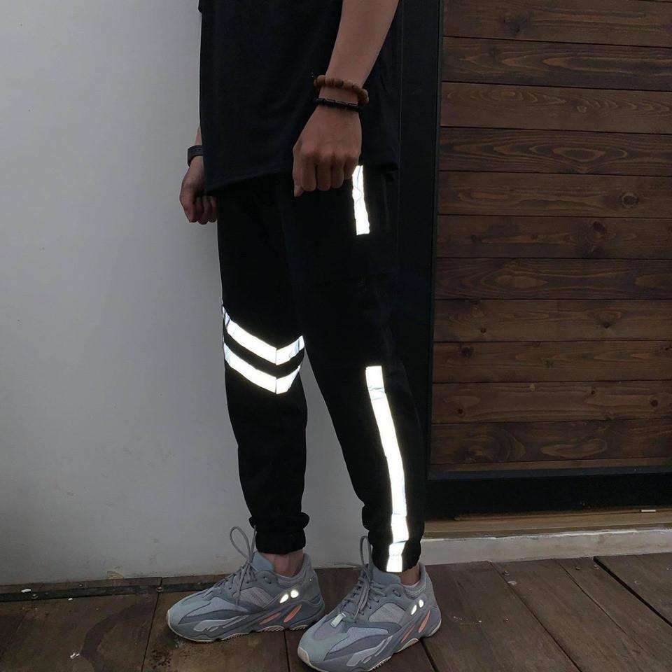 Quần jogger túi hộp phản quang unisex - Reflective Box Pants Hottrend