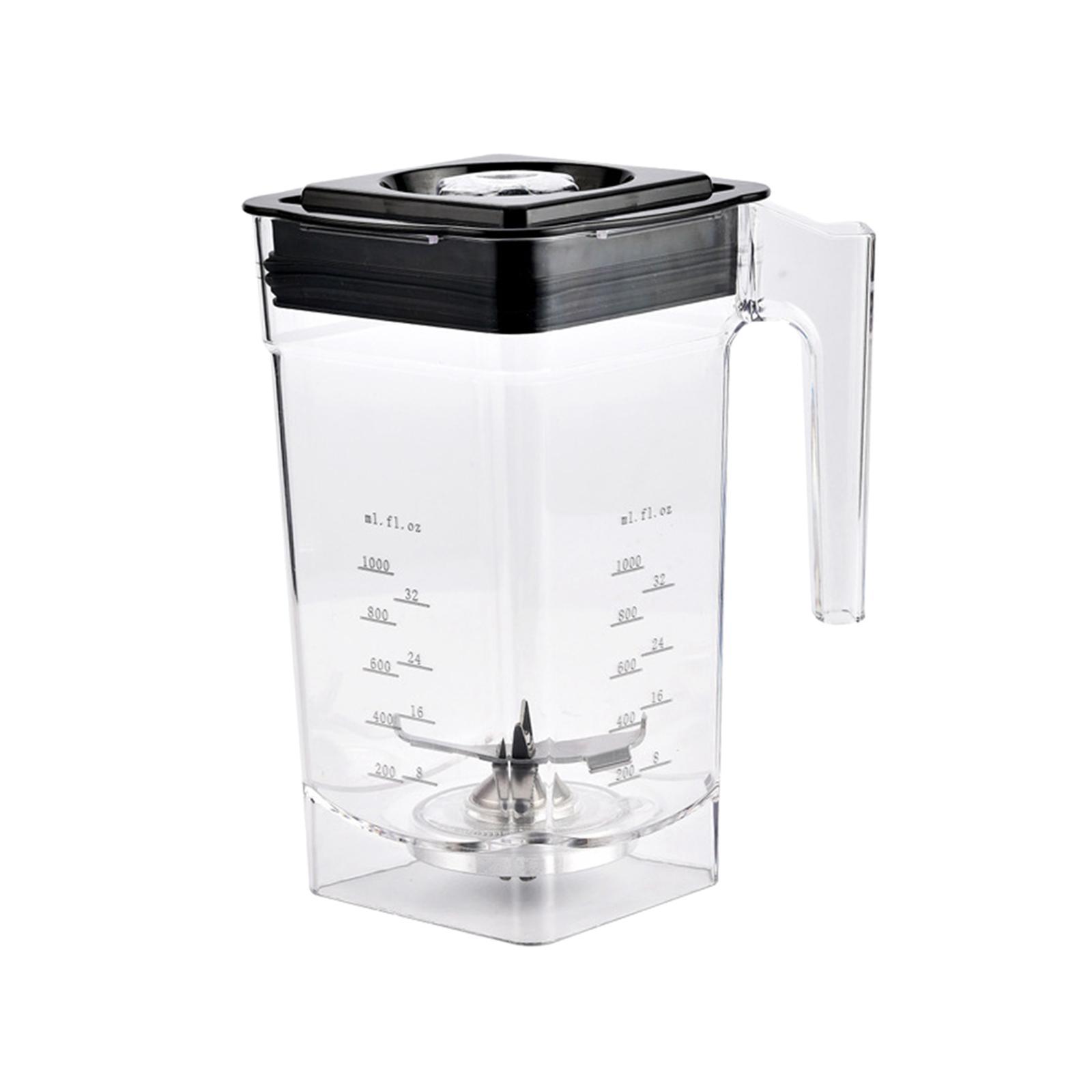 Blender Jar Blender Replacement Parts Clear Markings Easy to Clean with Lid Smoothie Machine Accessories Blender Replacement Jug for Soup