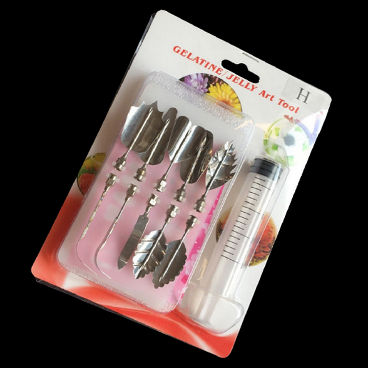 Bộ 10 dụng cụ làm thạch rau câu 3D - Bộ nhập khẩu - Tặng kèm xi lanh – Mã số 1000