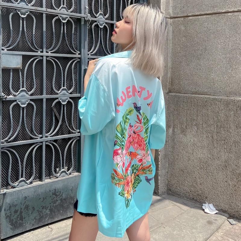 Áo sơ mi thiết kế - tay ngắn Flamingo shirt XXME