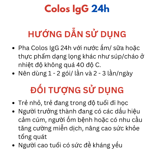 TPBS ColosIgG 24h dạng gói 90g giúp tăng đề kháng, miễn dịch, giảm bệnh vặt cho bé - VitaDairy