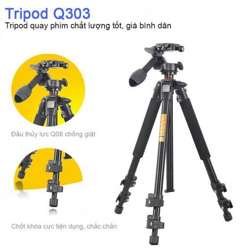 Chân máy ảnh Tripod BEIKE BK-303, Hàng chính hãng