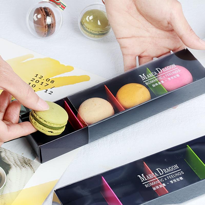 Hộp Đựng Bánh Macaron Mica Trong Suốt Trang Trí Làm Quà Tặng Sang Trọng