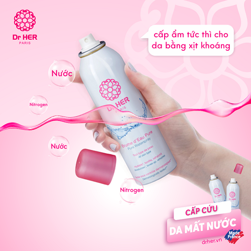 Combo 10 chai Xịt khoáng Dr Her 150ml