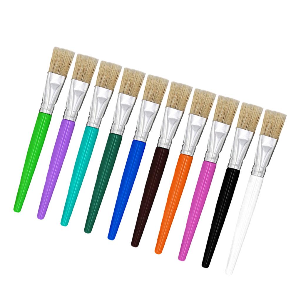 10/20Pcs Kids Artist Paint Brushes for Watercolor Oil Acrylic Painting Arts Tool