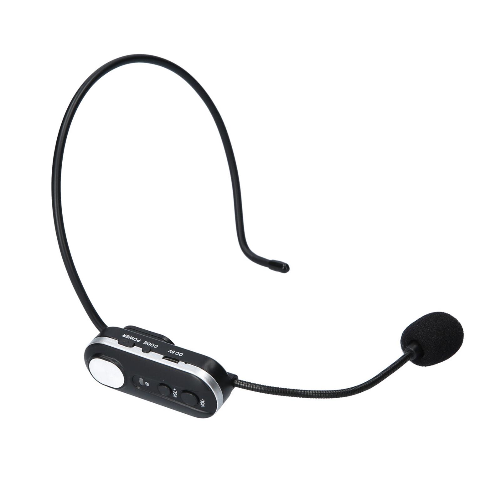 Micrô không dây UHF đeo trên đầu, có Bộ phát MIC thu ngoài trời 6,5mm