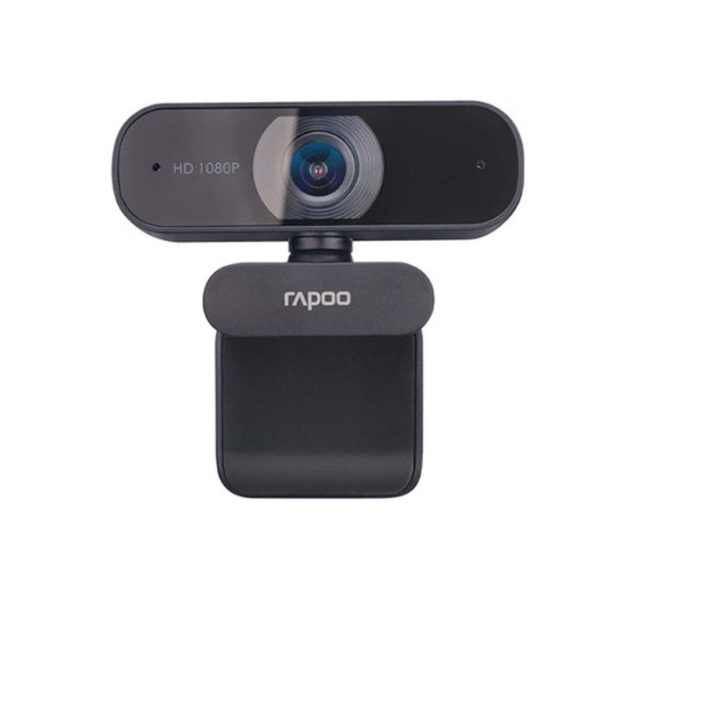 Webcam Usb Full HD có micro ống kính hỗn hợp rapoo 19843 FHD1080Pc260 độ phân giải 1080p 29071 Hàng chính hãng