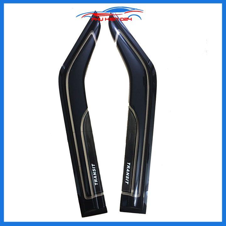 Vè che mưa ô tô Transit 2014-2015-2016-2017-2018-2019-2020-2021 sơn gồ đen nhựa ABS -chắn mưa, cản bụi-