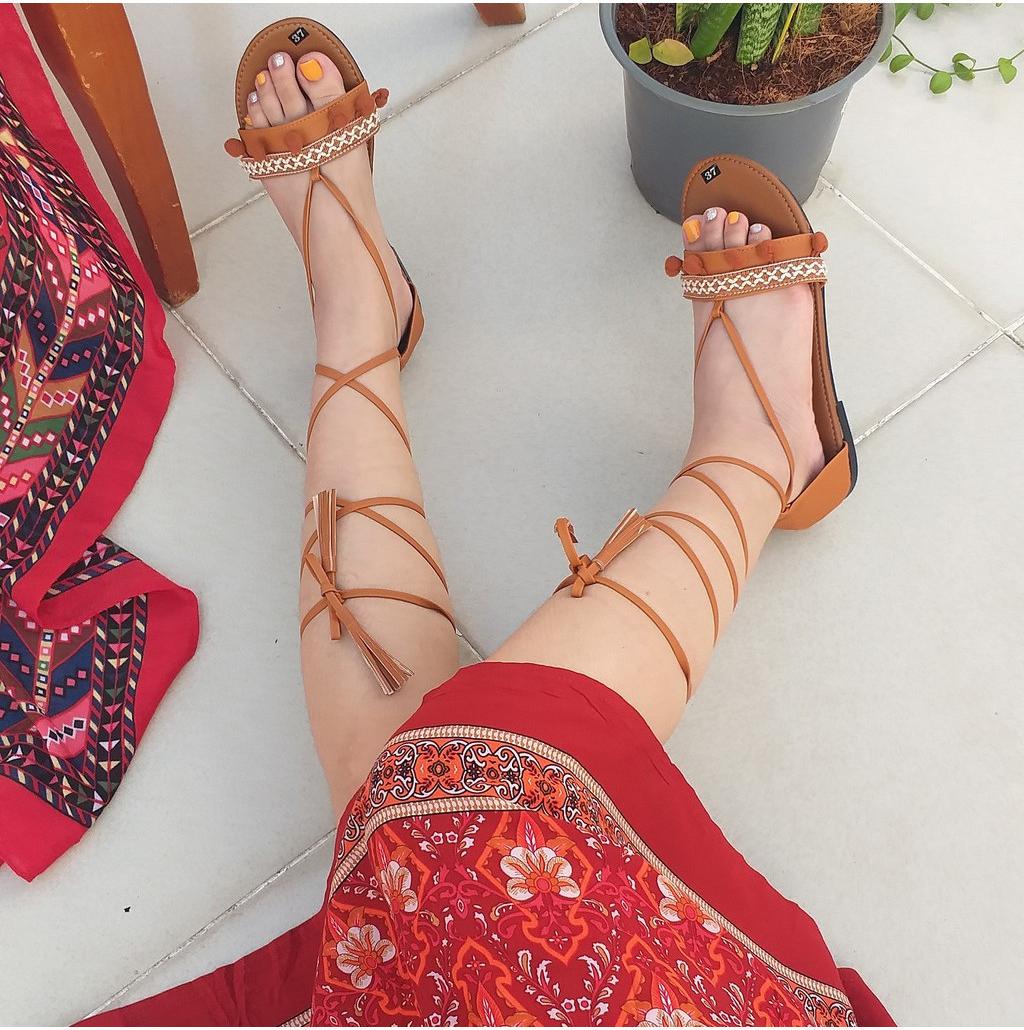 Giày Sandal Phong Cách Boho