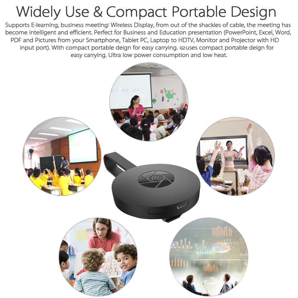 MiraScreen G2 Wireless WiFi Display Dongle Receiver 1080P HD TV Stick DLNA Airplay Miracast DLNA cho máy tính bảng điện thoại thông minh