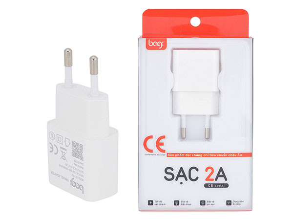 củ sạc điện thoại bagi 1 cổng ce m52