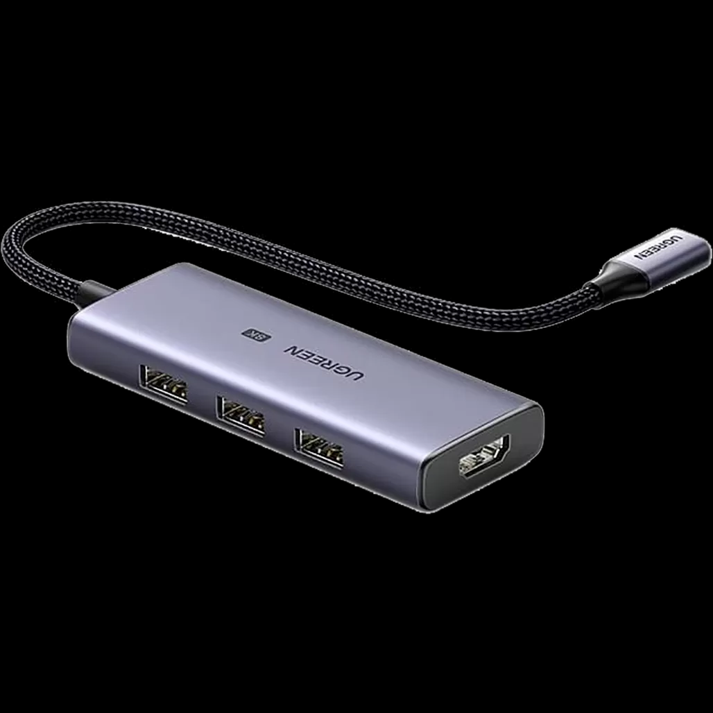 Hub chuyển đổi Ugreen USB-C sang HDMI + 3*USB3.0 hỗ trợ 8K CM500- hàng chính hãng